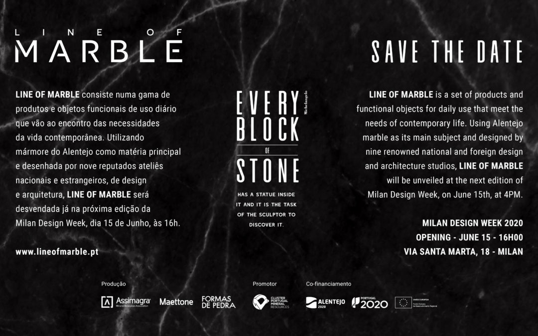 LINE OF MARBLE | NOVO SAVE THE DATE | 15 JUNHO